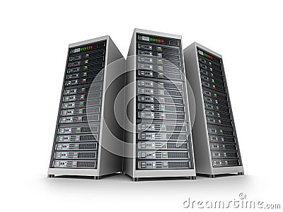 IT server grid Stock Photo