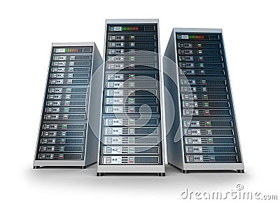 IT server grid Stock Photo