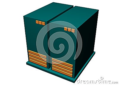 Server Mainframe Hardware Stock Photo