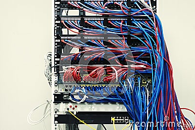 Server on a neutral background Stock Photo