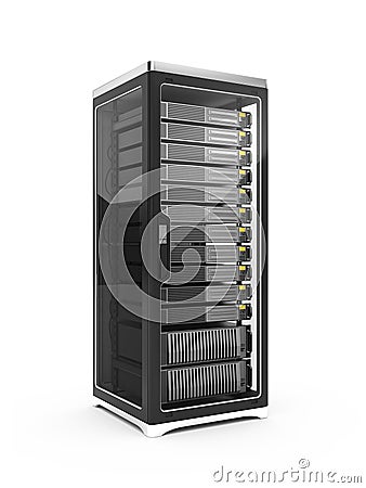 Server rack Stock Photo