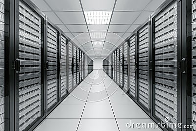 Server room Stock Photo