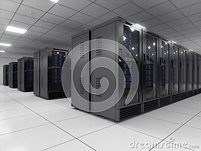 Server room Stock Photo