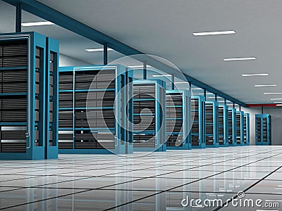 Server room Stock Photo