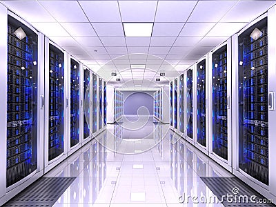 Server room Stock Photo