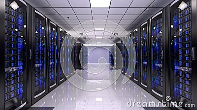 Server Room Stock Photo