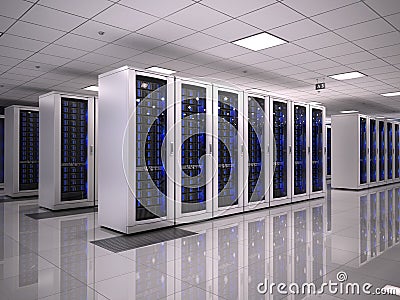 Server room Stock Photo