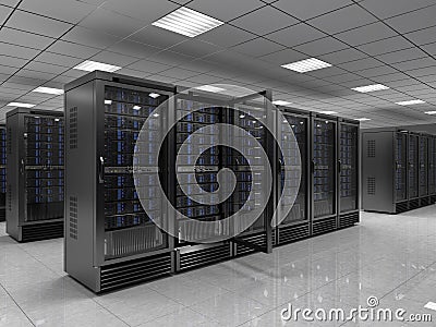 Server room Stock Photo