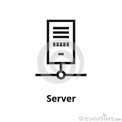 Server thin line icon Stock Photo