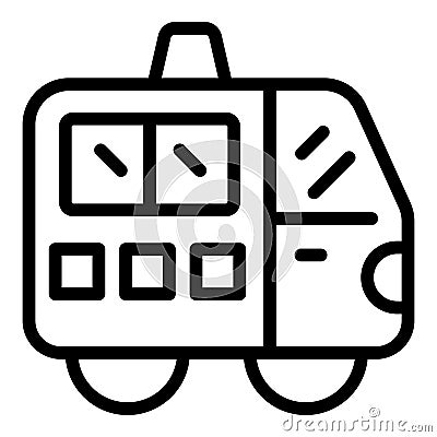 Service ambulance car icon outline vector. Rescue patient Vector Illustration