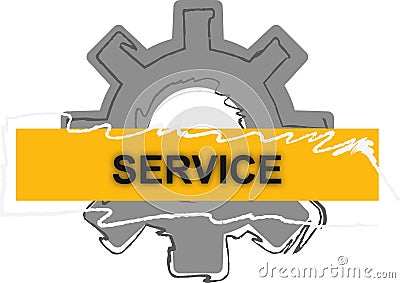 Service for industry icon Stock Photo