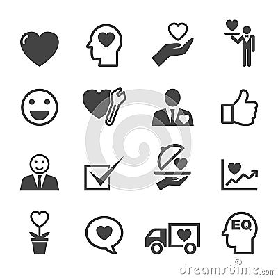 Service mind icons Vector Illustration