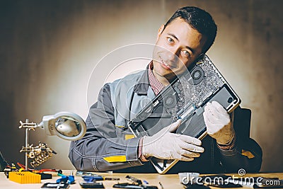 Service repair electronics Stock Photo