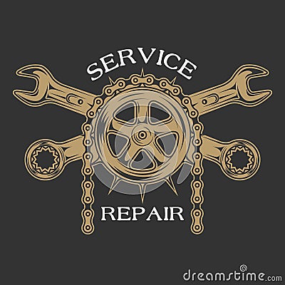 Service repair and maintenance Vector Illustration