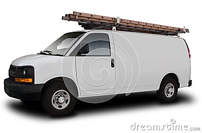 Service Van Stock Photo