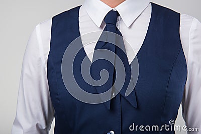 Service woman uniform Stock Photo