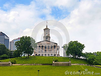 The Tennessee State Capitol building, located in Nashville, Tennessee, is the seat of government for the U.S. state of Tennessee, Editorial Stock Photo