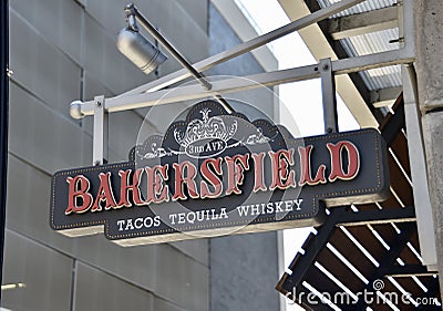 Bakersfield Tacos Tequila and Whiskey, Nashville, TN Editorial Stock Photo