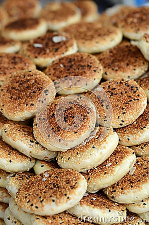 Sesame Pie Stock Photo