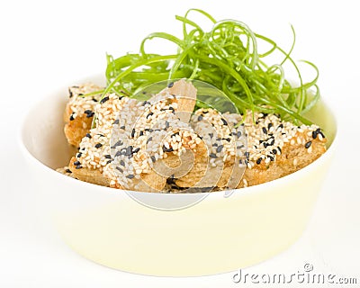 Sesame Prawn Toast Stock Photo