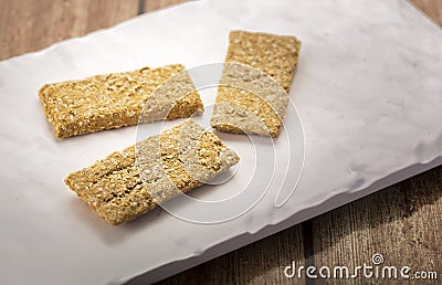 Sesame seed brittle or rewari or sesame chikki Stock Photo