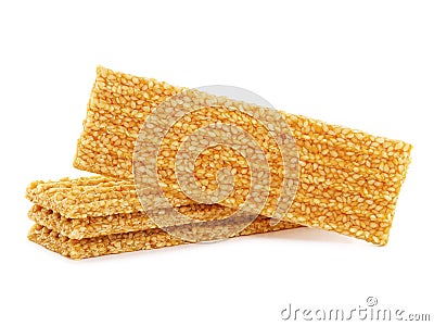 Sesame seed honey bars Stock Photo