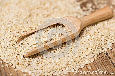 Sesame seeds Stock Photo