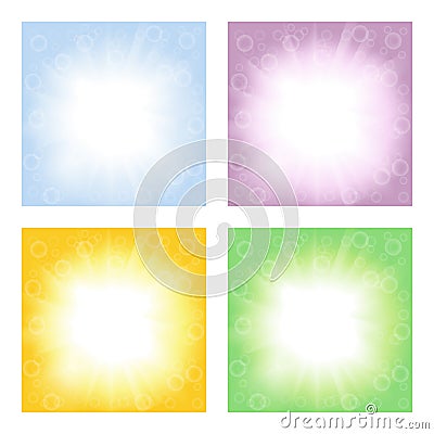 Set of abstract backgrounds for business Vector Illustration