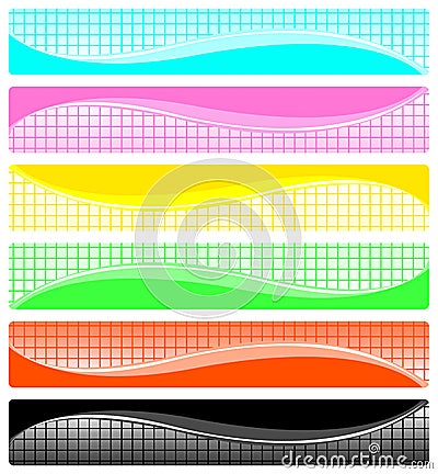 Set of abstract banners Stock Photo