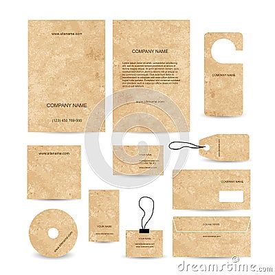 Set of abstract business cards template empty Vector Illustration