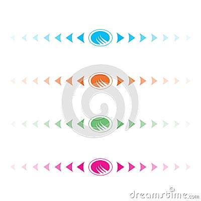 set of abstract design elements Editorial Stock Photo