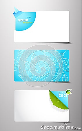 Set of abstract gift cards. Vector Illustration