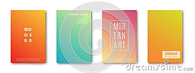 Set of abstract Modern design Banners. On transparent background. Vector Vector Illustration
