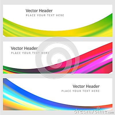 Set abstract vector background Vector Illustration