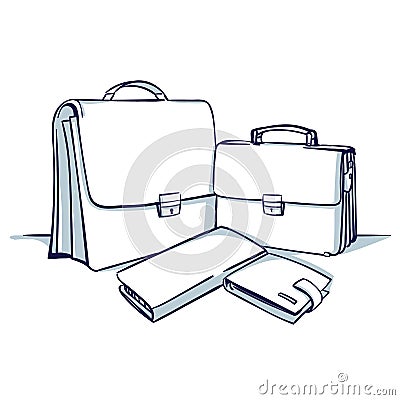 A set of accessories for a businessman. Vector Illustration