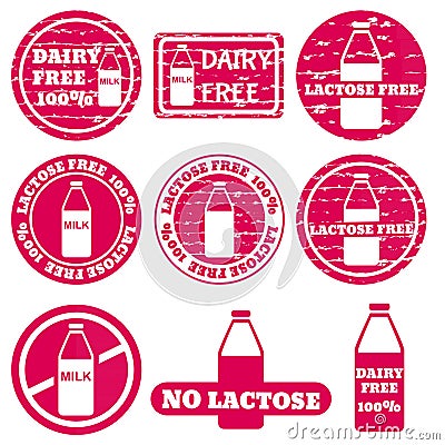 Set of allergen icons vector Vector Illustration