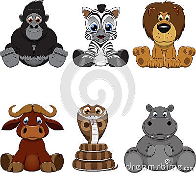 Set of animals Vector Illustration