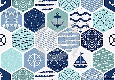 Set of art deco seamless patterns. Stylish modern textures. abstract backgrounds Vector Illustration