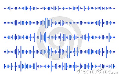 Set audio line. eps 10 vector illustration Vector Illustration