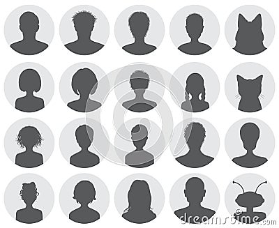 Set of avatars Stock Photo