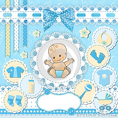 Set baby design elements. Vector Illustration