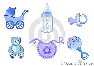 Set of baby icons Vector Illustration