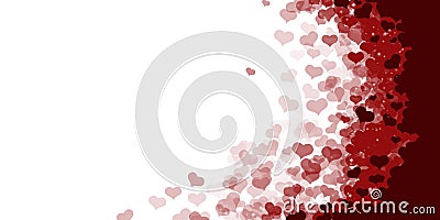 Red background texture heart white label Stock Photo