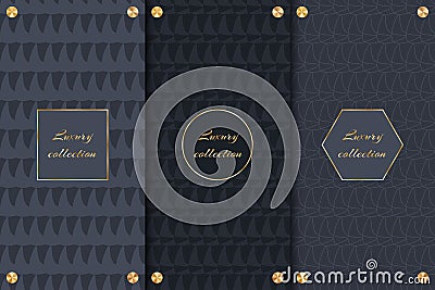 Set of backgrounds for chic products Vector Illustration