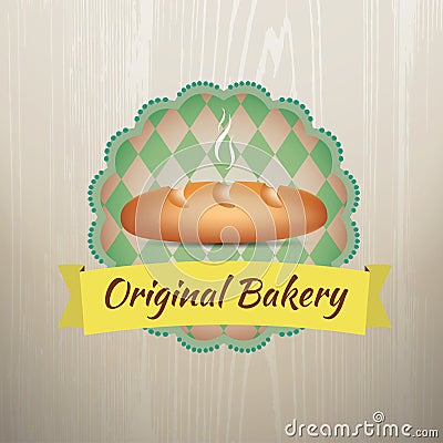 Set of Bakery Logos Vintage Retro Vector Illustration