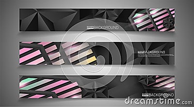 Set banner background for your design. vector graphic design illustration. suitable for your background design Vector Illustration