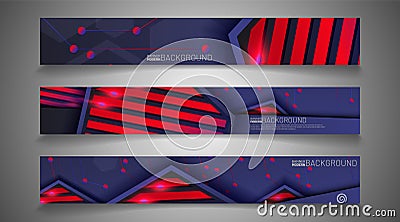 Set banner background for your design. vector graphic design illustration. suitable for your background design Vector Illustration