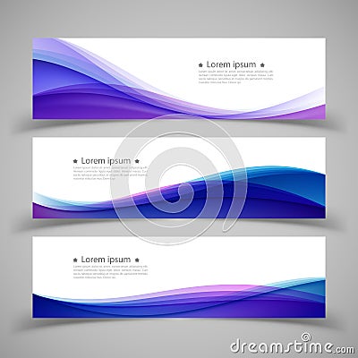 Set of banner templates. Vector illustration. Vector Illustration