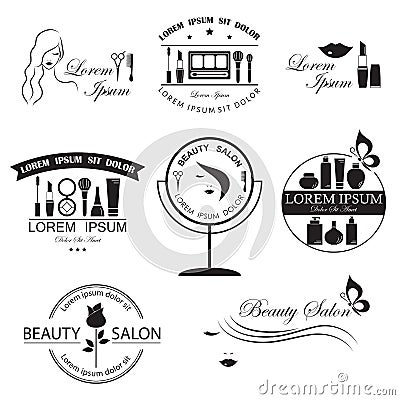Set of beauty logo templates Vector Illustration
