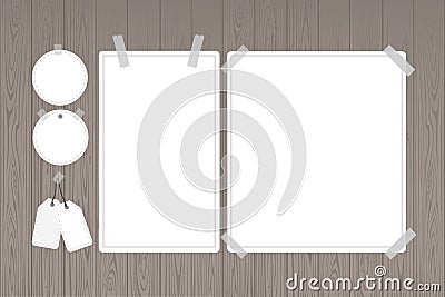 Set of blank Vector Illustration